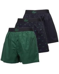 Lacoste - Logo-Patch Boxers (Set Of Three) - Lyst