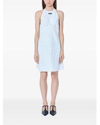 Miu Miu - Cady Eyelet-Lace Mini-Dress - Lyst