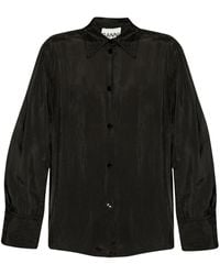 Ganni - Crinkled Finish Shirt - Lyst