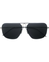 Thom Browne Zonnebril Met Piloten Montuur - Metallic