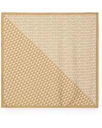 Patrizia Pepe - Logo-Print Silk Scarf - Lyst