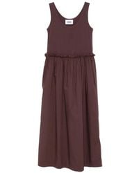 Alpha Studio - Ruffled Sleeveless Midi Dress - Lyst
