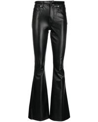 Veronica Beard - Beverly Faux-leather Flared Trousers - Lyst