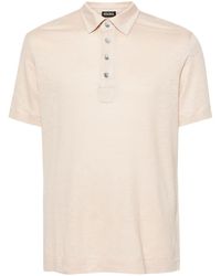 Zegna - Linen Polo Shirt - Lyst