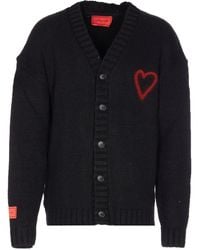 Vision Of Super - Cardigan mit Herzstickerei - Lyst
