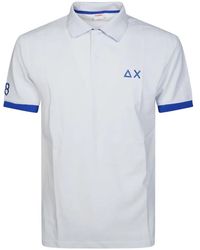 Sun 68 - Embroidered Trim Polo Shirt - Lyst