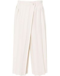 Homme Plissé Issey Miyake - Edge Ensemble Pleated Cropped Trousers - Lyst