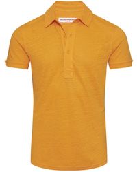 Orlebar Brown - Sebastian Linen Polo Shirt - Lyst
