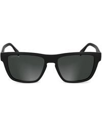 Lacoste - Sonnenbrille Mit Logo-Print - Lyst