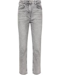 IRO - Indro Tapered-Jeans mit Cut-Out - Lyst