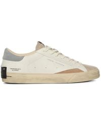 Crime London - Distressed 2.0 Leather Sneakers - Lyst