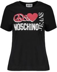 Moschino - Logo-Print Fitted T-Shirt - Lyst