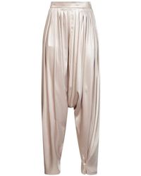 GIUSEPPE DI MORABITO - Pleated Draped-Crotch Trousers - Lyst