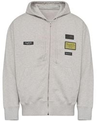 MM6 by Maison Margiela - Zip-Up Logo-Appliqué Hoodie - Lyst