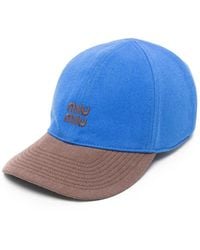 Miu Miu - Logo Baseball Cap - Lyst