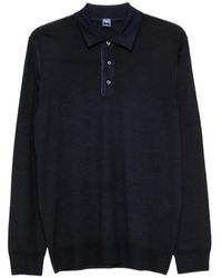 Fedeli - Long-Sleeve Polo Sweater - Lyst