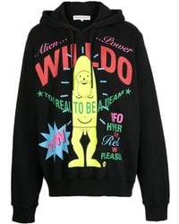 Walter Van Beirendonck - Hoodie Mit Slogan-Print - Lyst