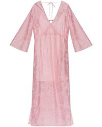 Munthe - Robe Longue Boris À Broderies - Lyst