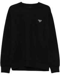 Prada - Sweat En Coton À Plaque Logo - Lyst