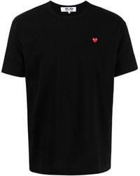 COMME DES GARÇONS PLAY - Small Heart T-shirt In Black - Lyst