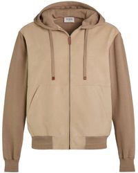 Tod's - Hooded Zip-Up Bomber Jacket - Lyst