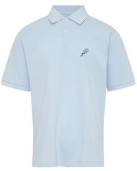 vowels - Embroidered-Logo Polo Shirt - Lyst