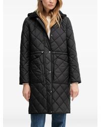 DKNY - Hooded Quilted Parka - Lyst