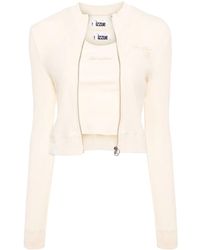 Izzue - Cardigan En Maille À Slogan Imprimé - Lyst