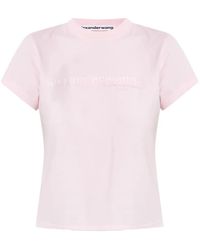 Alexander Wang - Cotton T-Shirt With Logo Print - Lyst