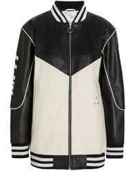 AN-Y1 - Racing Formula Leather Jacket - Lyst