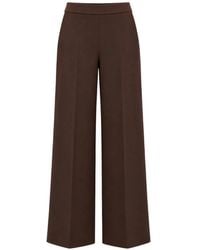 Liviana Conti - Wide-Leg Pressed-Crease Trousers - Lyst