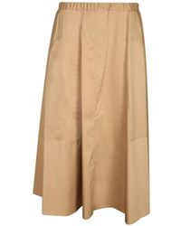 Blanca Vita - Elasticated-Waistband Long Skirt - Lyst