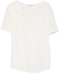 Patrizia Pepe - Asymmetric Short-Sleeve Top - Lyst