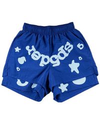 Sp5der - Beluga Logo-Print Shorts - Lyst