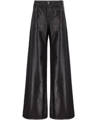 Laneus - Metallic-Effect Buttoned Trousers - Lyst