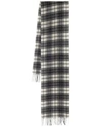 Barbour - Tartan-Check Fringed Scarf - Lyst