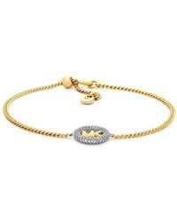 Michael Kors - Logo-Plaque Curb-Chain Bracelets - Lyst