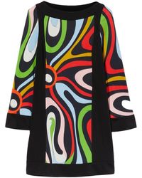 Emilio Pucci - Marmo-print Mini Dress - Lyst
