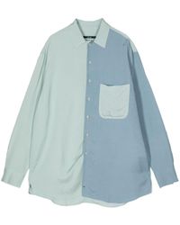 Song For The Mute - Two-tone Drop-shoulder Shirt - Lyst