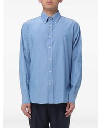 Brooksfield - Button-Down Embroidered-Logo Shirt - Lyst