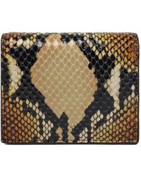 McQueen - Cartera con estampado de piel de serpiente - Lyst