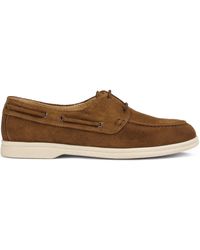 Doucal's - Chaussures Oxford En Daim - Lyst