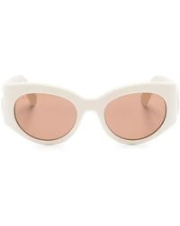 Gucci - Double G Rectangle-Frame Sunglasses - Lyst