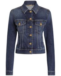 Dolce & Gabbana - Single-Breasted Denim Jacket - Lyst