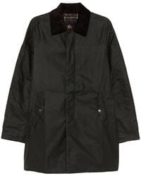 Baracuta - Corduroy-Collar Long-Sleeve Coat - Lyst
