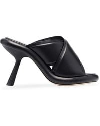 Vic Matié - Crossover-Strap Leather Sandals - Lyst