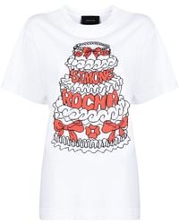 Simone Rocha - Cake Graphic-print Cotton T-shirt - Lyst
