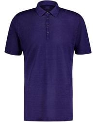 120% Lino - Linen Polo Shirt - Lyst