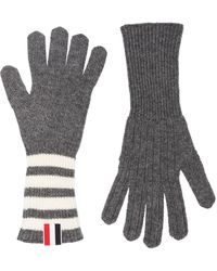 Thom Browne - 4-Bar Cashmere Gloves - Lyst