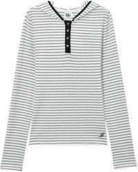 B+ AB - Striped Hooded Top - Lyst